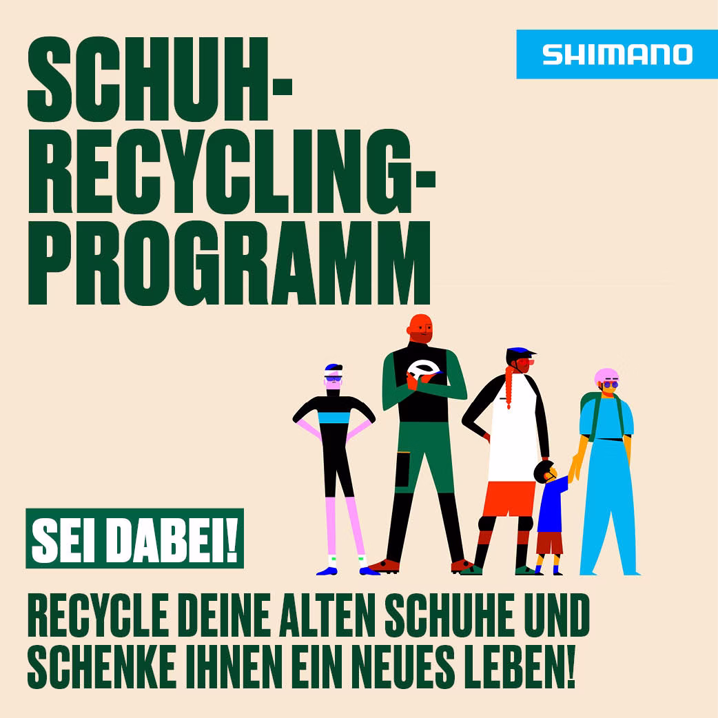 Wir machen mit beim Shimano Schuh Recycling Programm